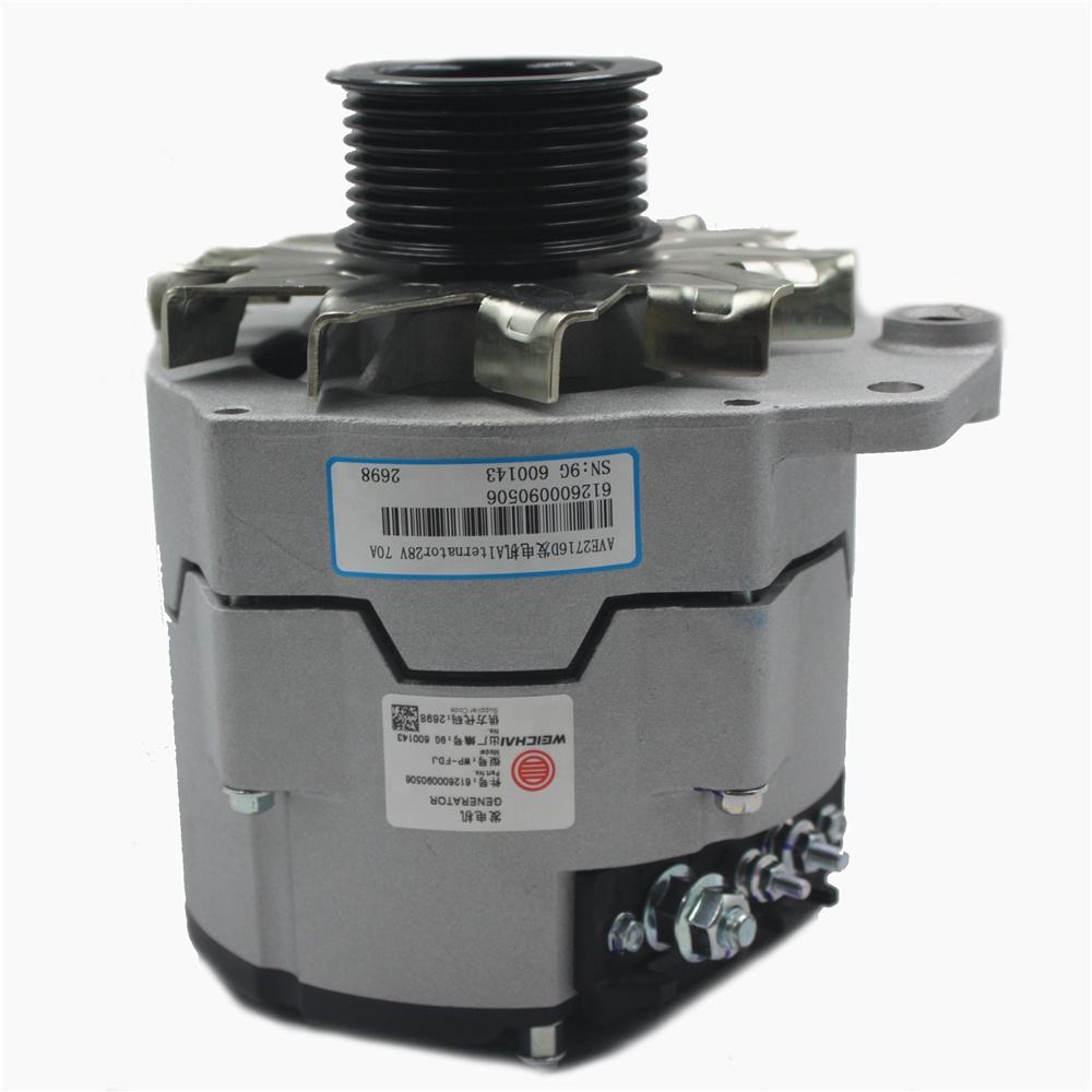 612600090506 Alternator bahagian enjin trak WD615 WP10 untuk Weichai Sinotruck Shacman
