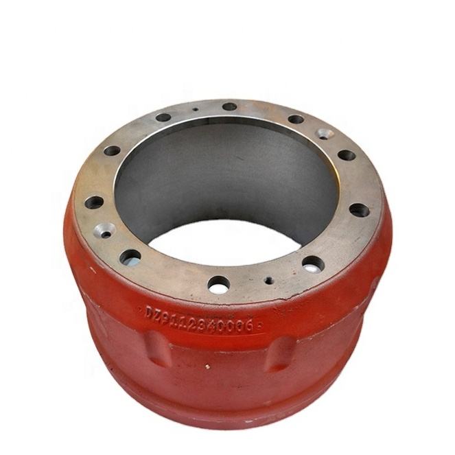 Drum Brek Belakang Trak SHACMAN DZ9112340006 Bahagian Casis Keluli Tugas Berat